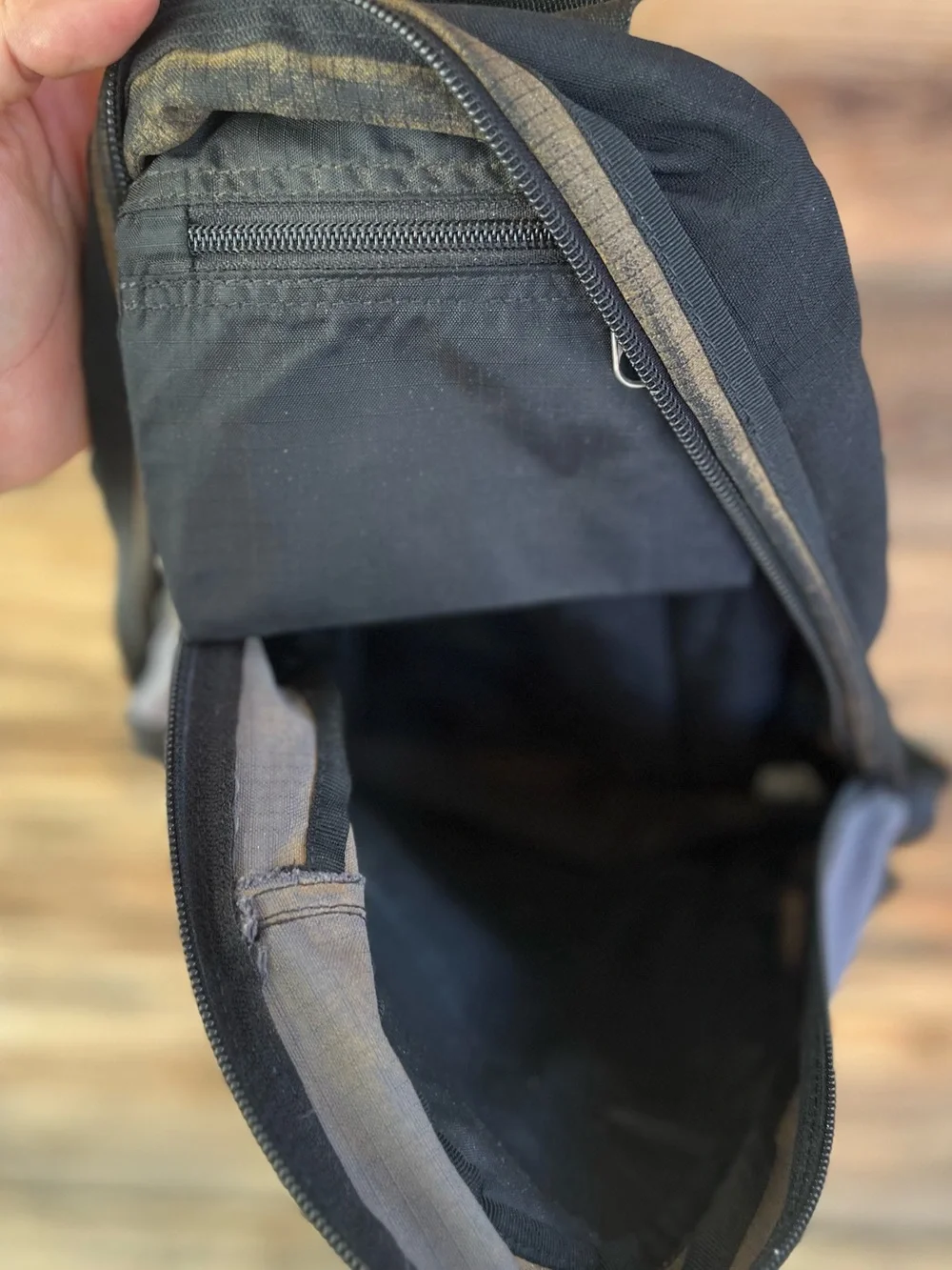 JANSPORT | Vintage Black & Gray Compact Daypack Mini Backpack